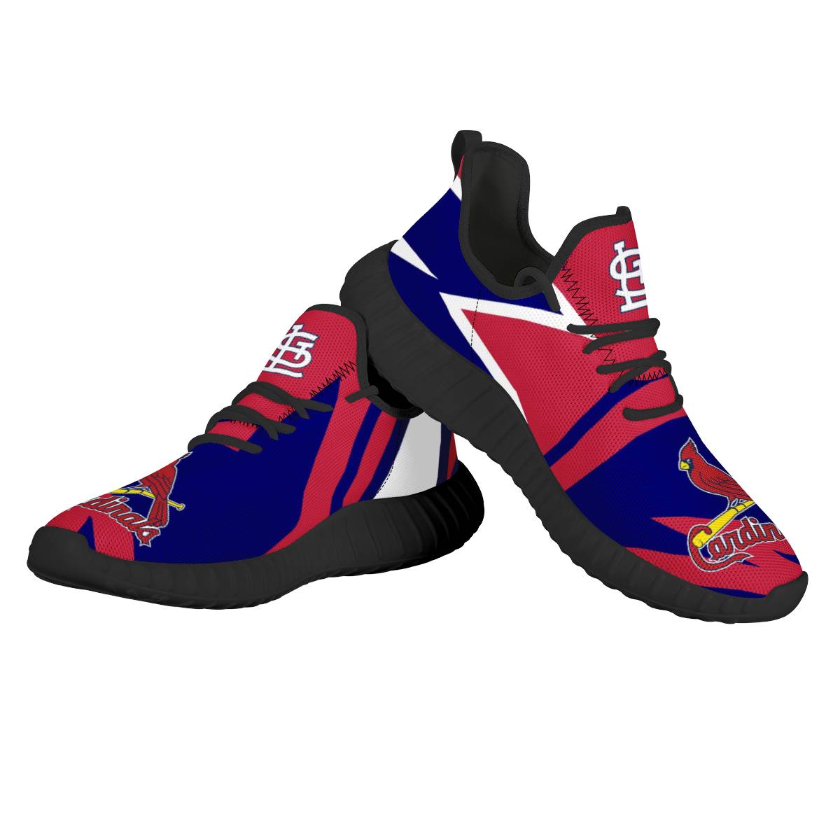 Women's St. Louis Cardinals Mesh Knit Sneakers/Shoes 004